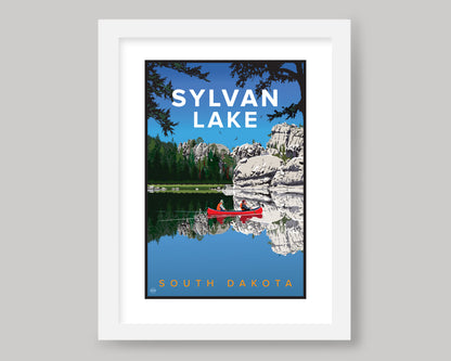 SYLVAN LAKE || SOUTH DAKOTA LANDMARK ART PRINT