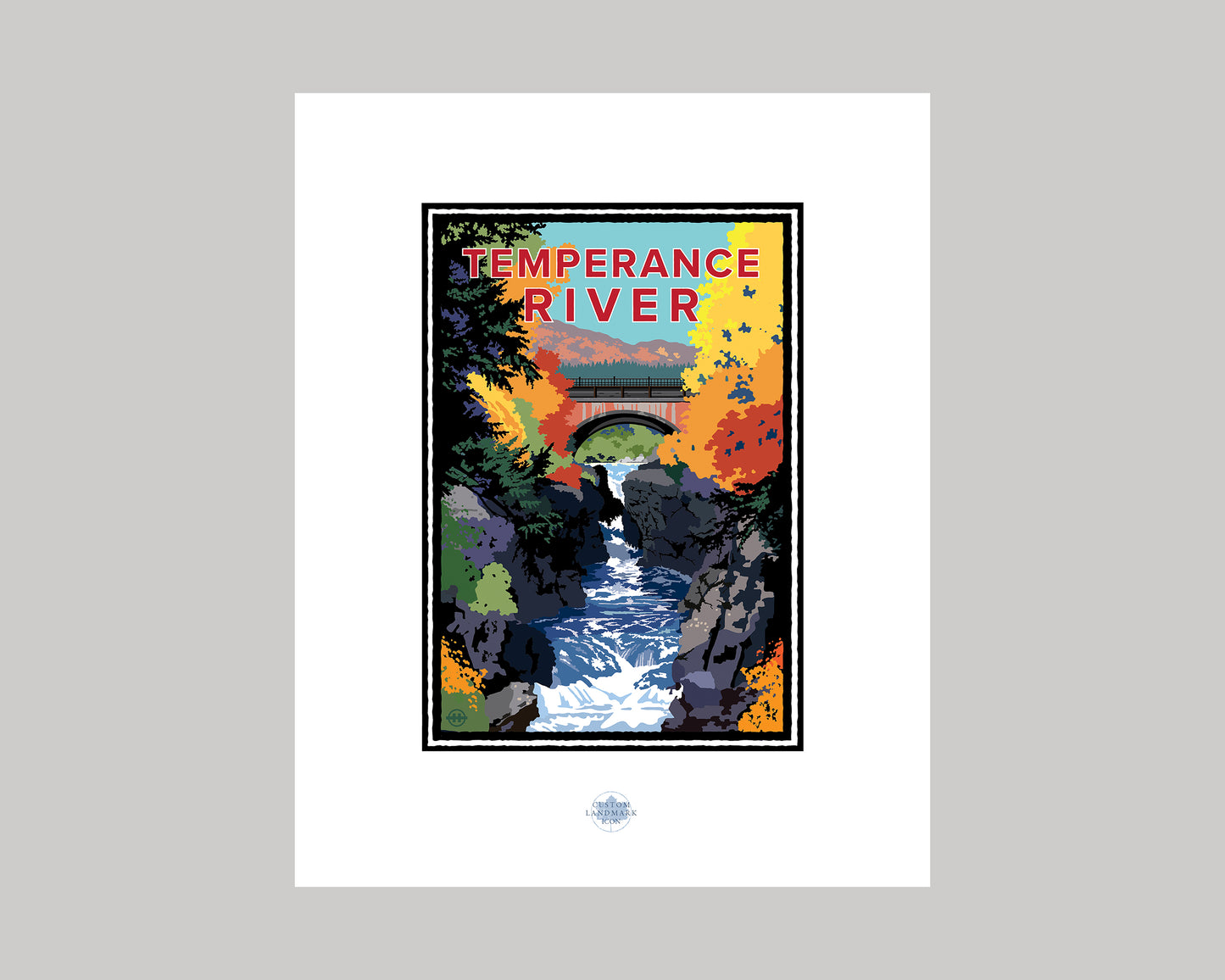 TEMPERANCE RIVER IN THE FALL || MINNESOTA LANDMARK ART PRINT