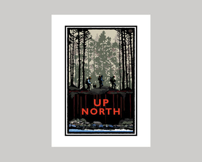 UP NORTH SUMMER SERIES- FOREST HIKE || LANDMARK ART PRINT