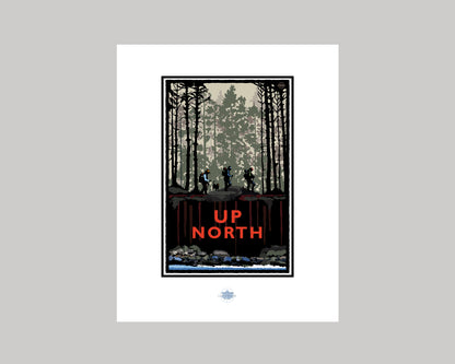 UP NORTH SUMMER SERIES- FOREST HIKE || LANDMARK ART PRINT