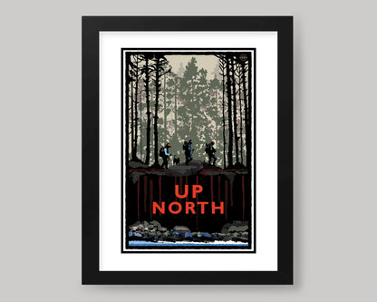 UP NORTH SUMMER SERIES- FOREST HIKE || LANDMARK ART PRINT