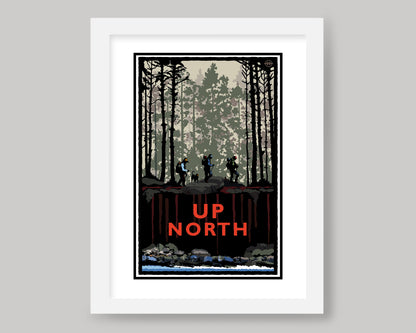 UP NORTH SUMMER SERIES- FOREST HIKE || LANDMARK ART PRINT