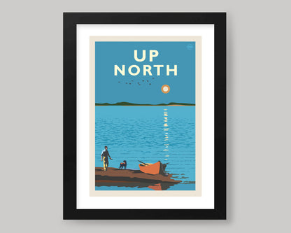 UP NORTH SUMMER SERIES- LAKESIDE STROLL || LANDMARK ART PRINT