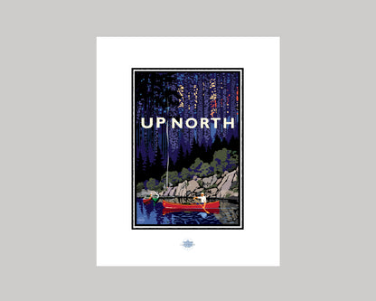 UP NORTH SUMMER SERIES- CAMP BONFIRE || LANDMARK ART PRINT