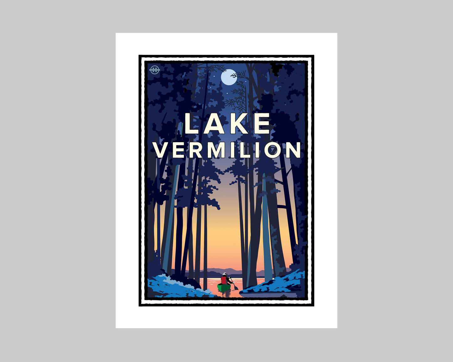 LAKE VERMILION PADDLE OUT AT SUNRISE || MINNESOTA LANDMARK ART PRINT