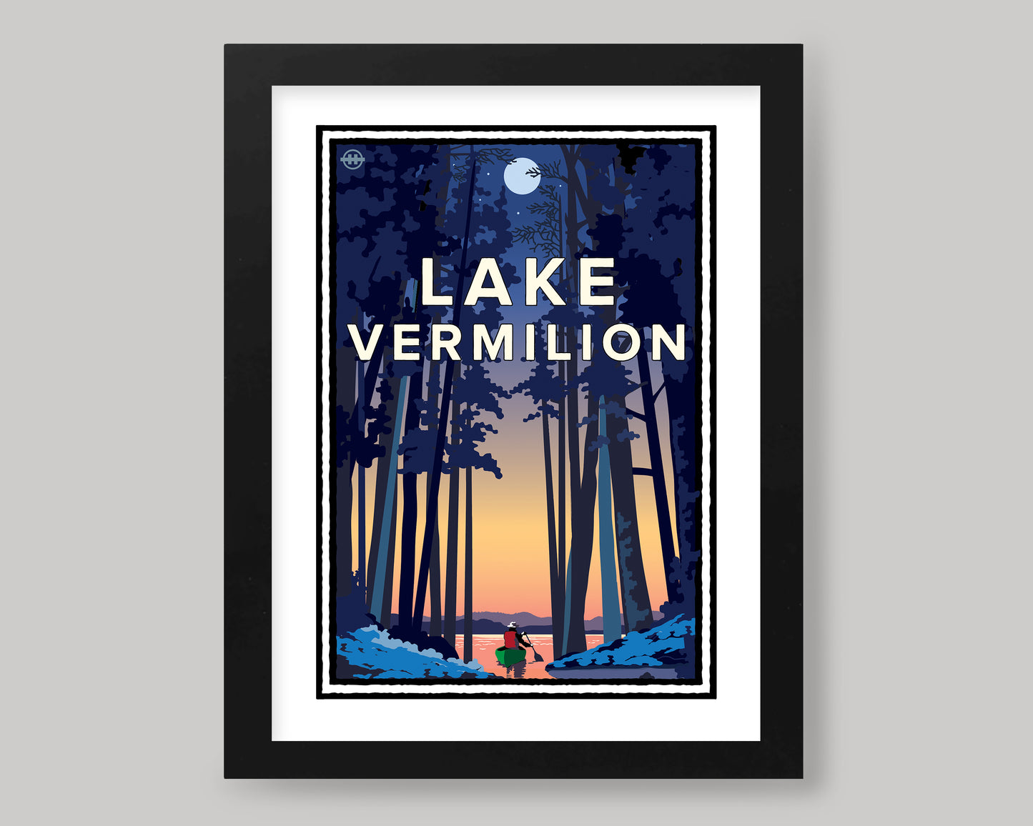 LAKE VERMILION PADDLE OUT AT SUNRISE || MINNESOTA LANDMARK ART PRINT