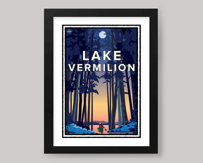 LAKE VERMILION PADDLE OUT AT SUNRISE || MINNESOTA LANDMARK ART PRINT