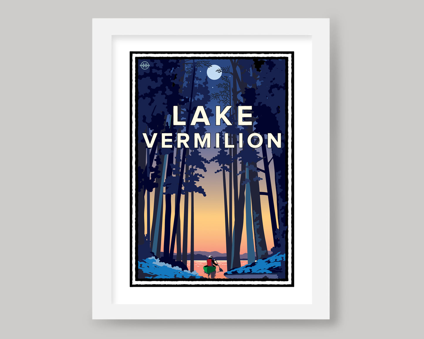 LAKE VERMILION PADDLE OUT AT SUNRISE || MINNESOTA LANDMARK ART PRINT