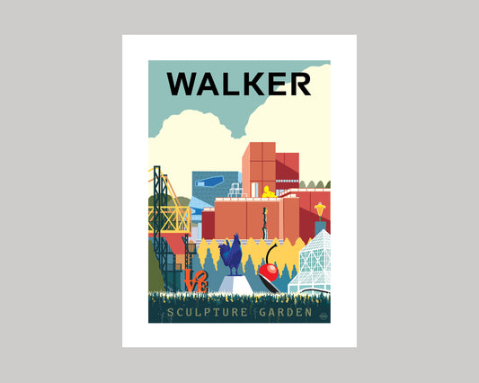WALKER ART CENTER || MINNESOTA LANDMARK ART PRINT
