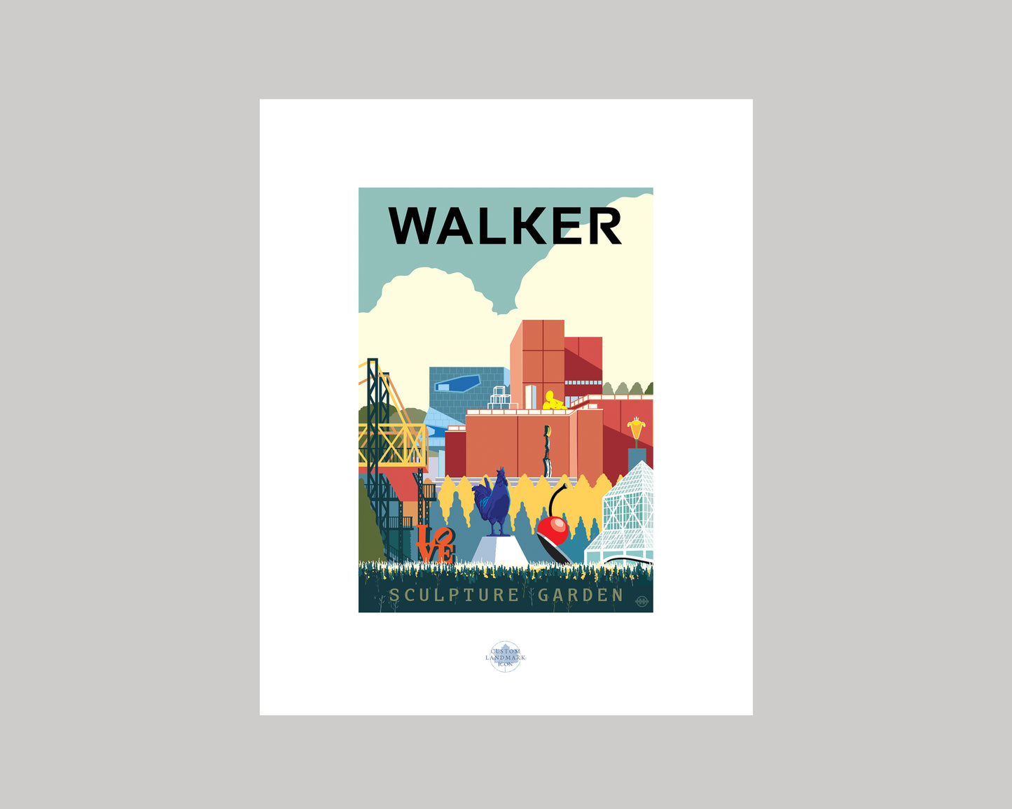 WALKER ART CENTER || MINNESOTA LANDMARK ART PRINT