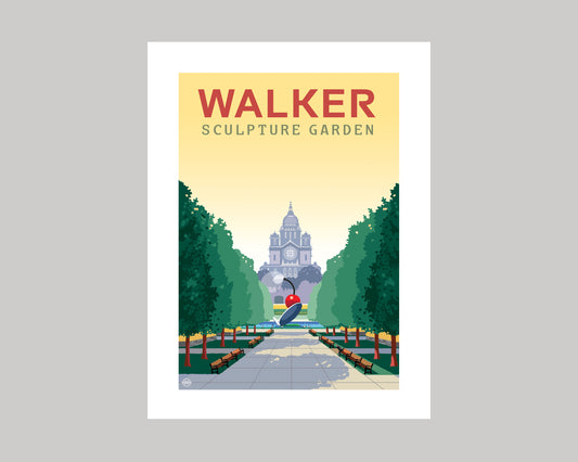 WALKER SCULPTURE GARDEN || MINNESOTA LANDMARK ART PRINT