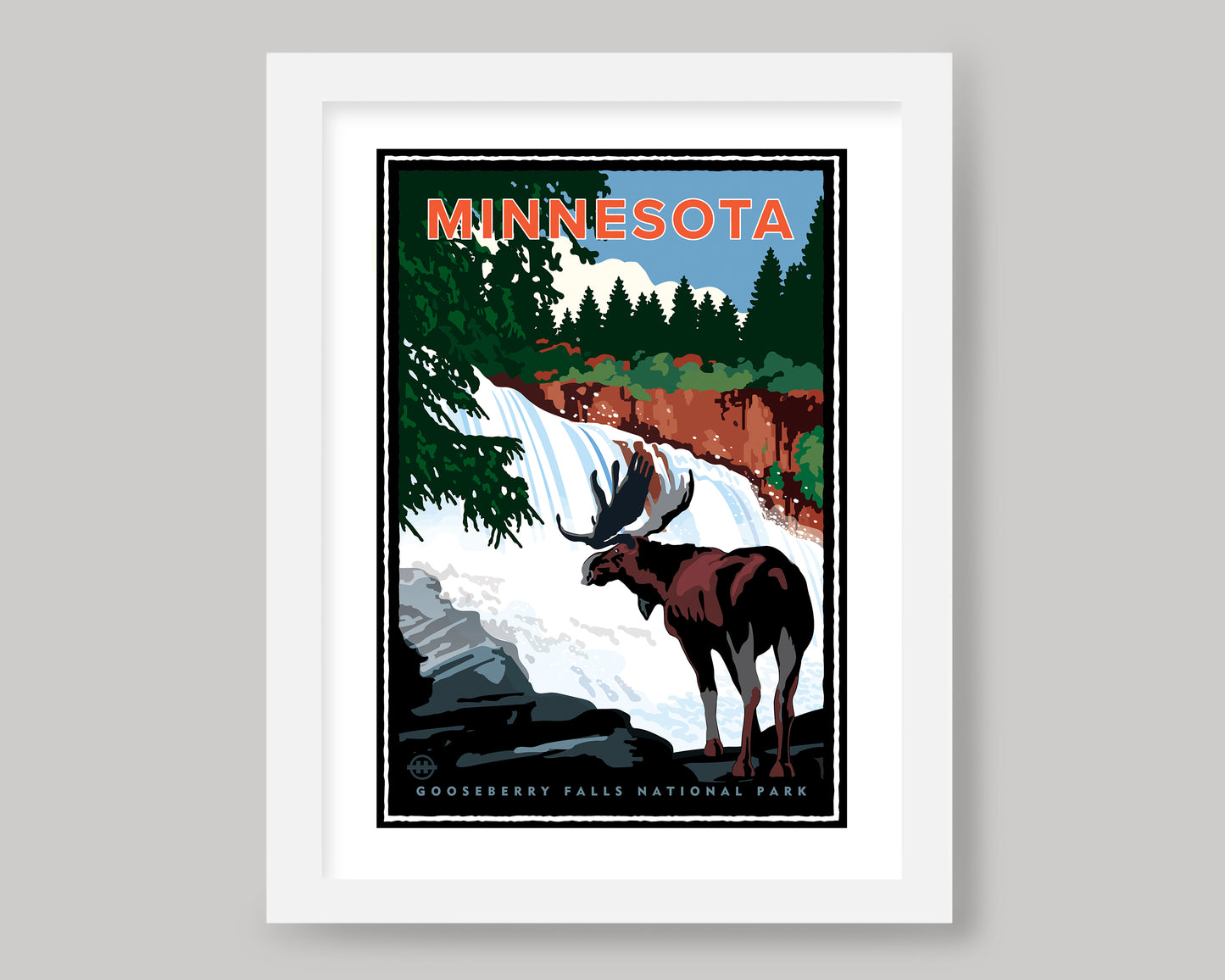 THE MAJESTIC MINNESOTA MOOSE || MINNESOTA LANDMARK ART PRINT