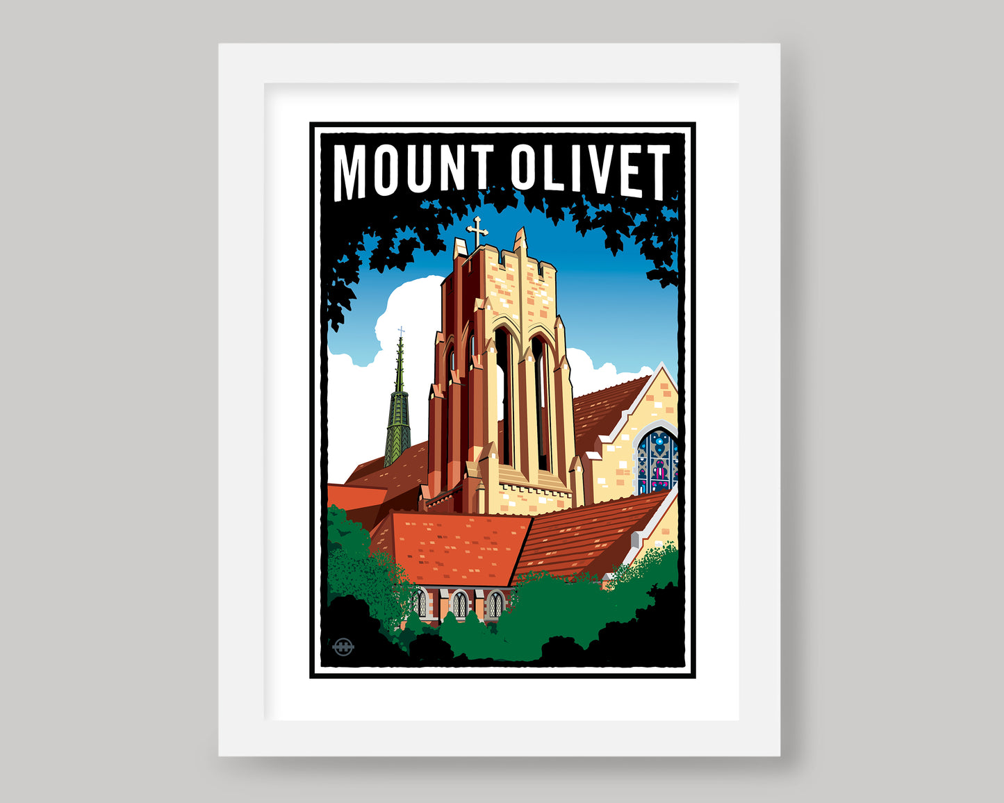 MOUNT OLIVET LUTHERAN CHURCH || MINNESOTA LANDMARK ART PRINT