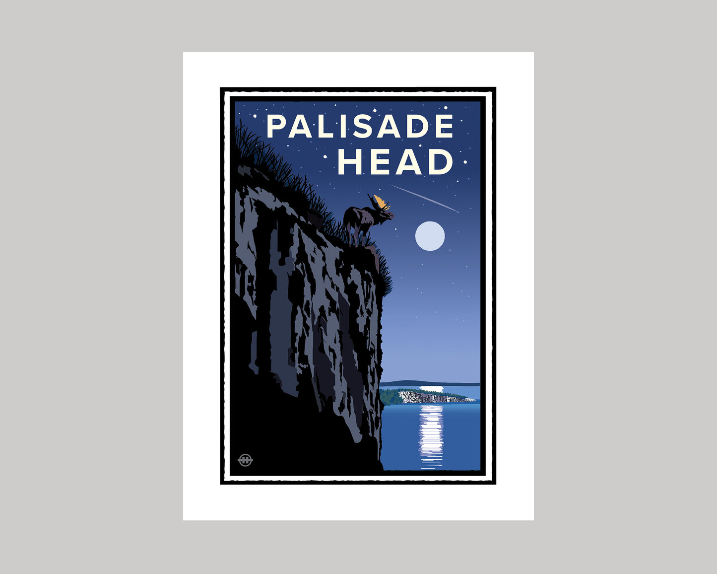 PALISADE HEAD STARRY NIGHT || MINNESOTA LANDMARK ART PRINT