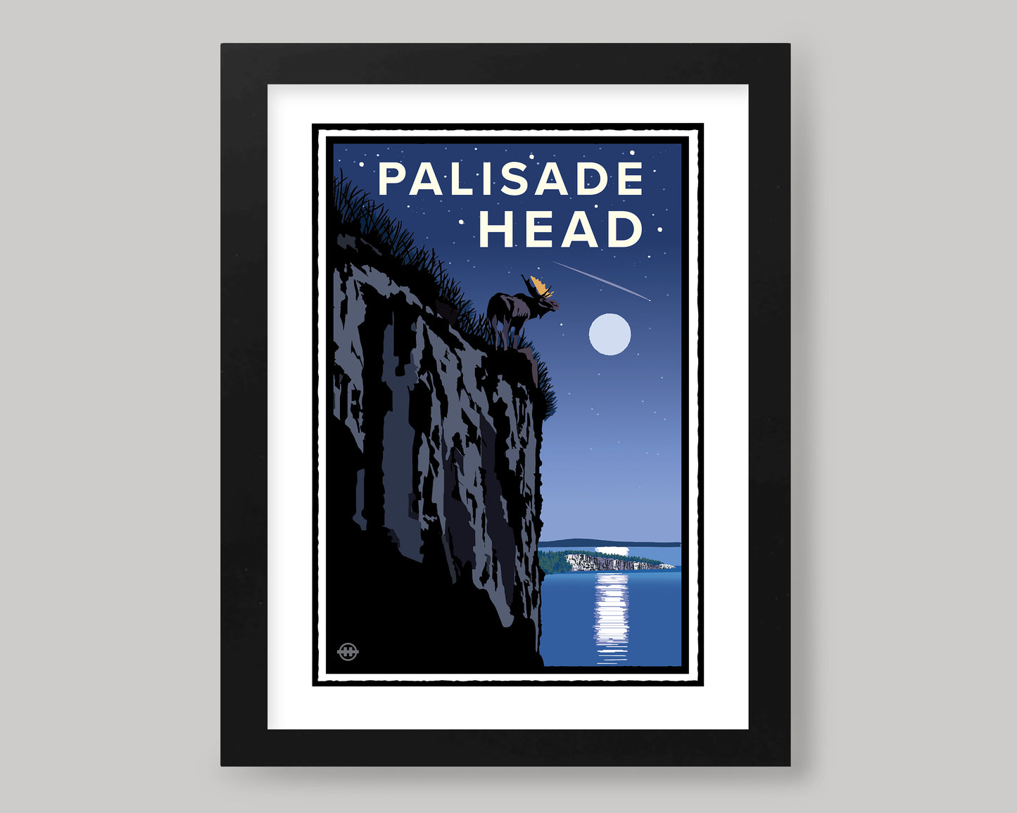 PALISADE HEAD STARRY NIGHT || MINNESOTA LANDMARK ART PRINT