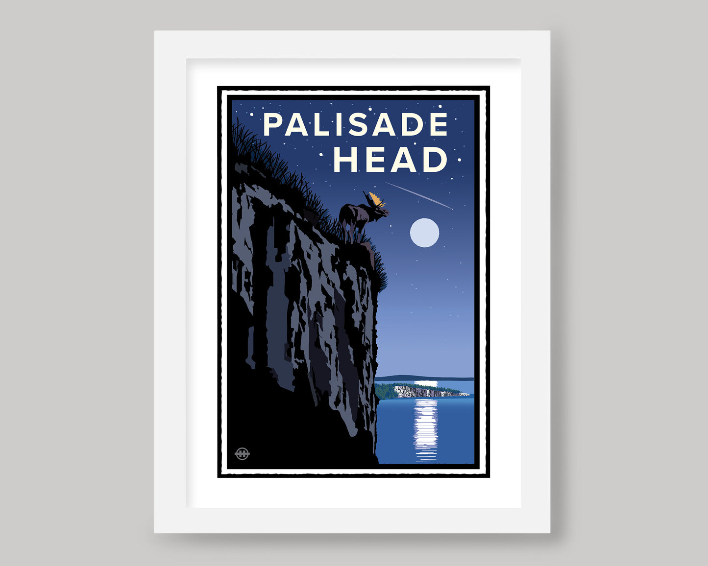 PALISADE HEAD STARRY NIGHT || MINNESOTA LANDMARK ART PRINT