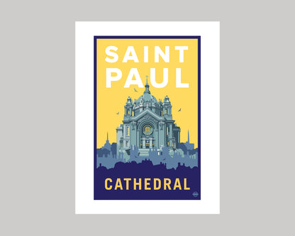 ST PAUL CATHEDRAL || MINNESOTA LANDMARK ART PRINT