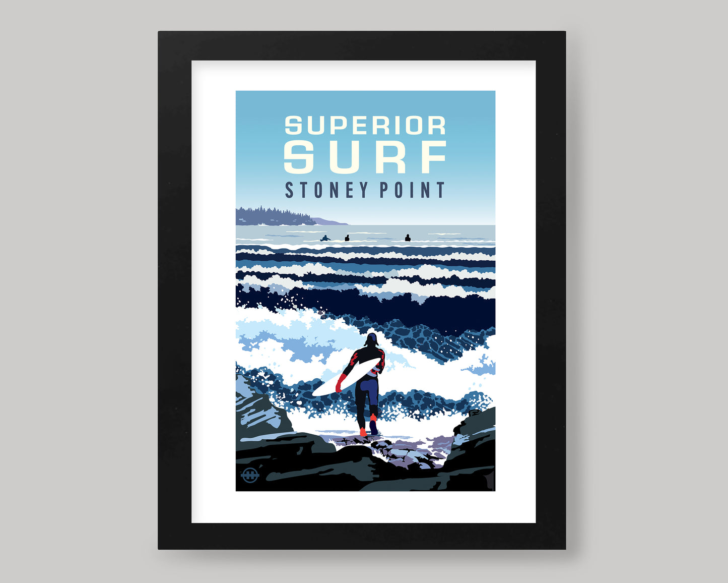 SUPERIOR SURF STONEY POINT || MINNESOTA LANDMARK ART PRINT