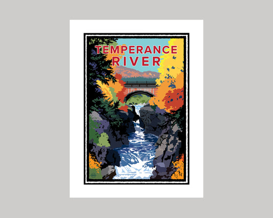 TEMPERANCE RIVER IN THE FALL || MINNESOTA LANDMARK ART PRINT