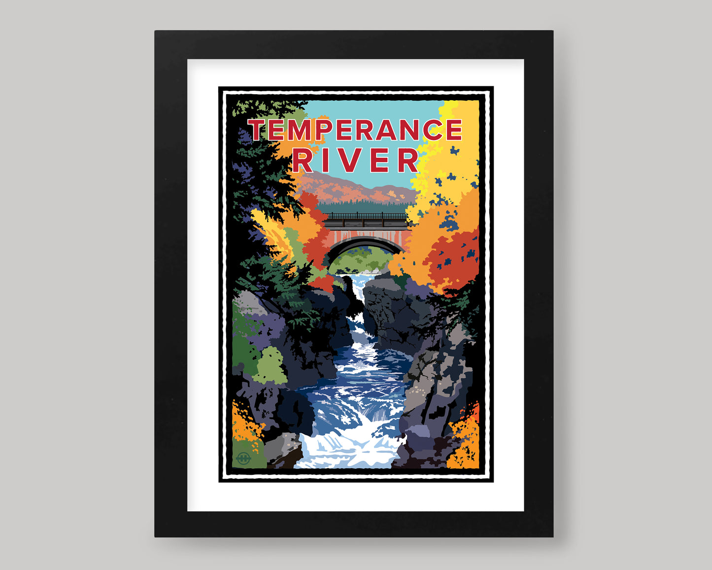 TEMPERANCE RIVER IN THE FALL || MINNESOTA LANDMARK ART PRINT