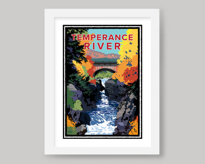 TEMPERANCE RIVER IN THE FALL || MINNESOTA LANDMARK ART PRINT