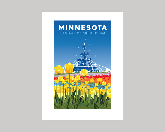 MINNESOTA LANDSCAPE ARBORETUM  || MINNESOTA LANDMARK ART PRINT