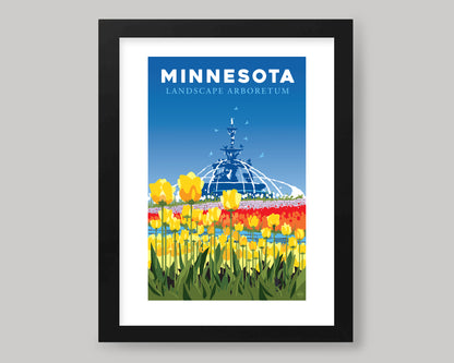 MINNESOTA LANDSCAPE ARBORETUM  || MINNESOTA LANDMARK ART PRINT