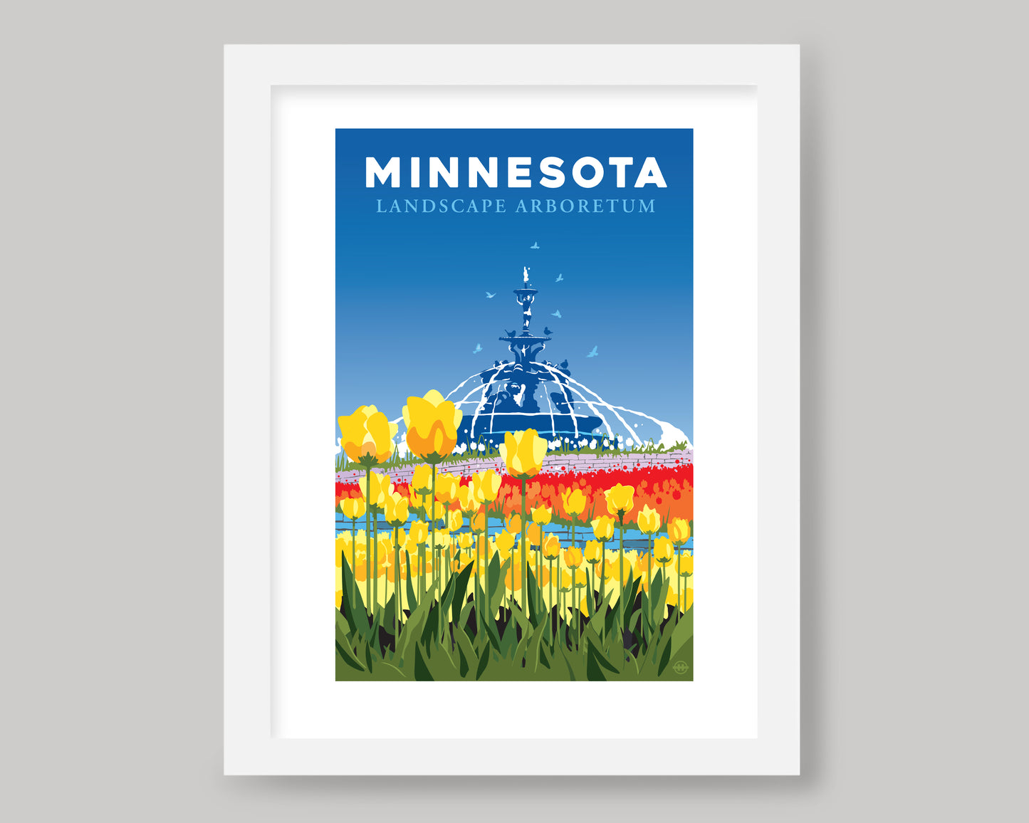 MINNESOTA LANDSCAPE ARBORETUM  || MINNESOTA LANDMARK ART PRINT