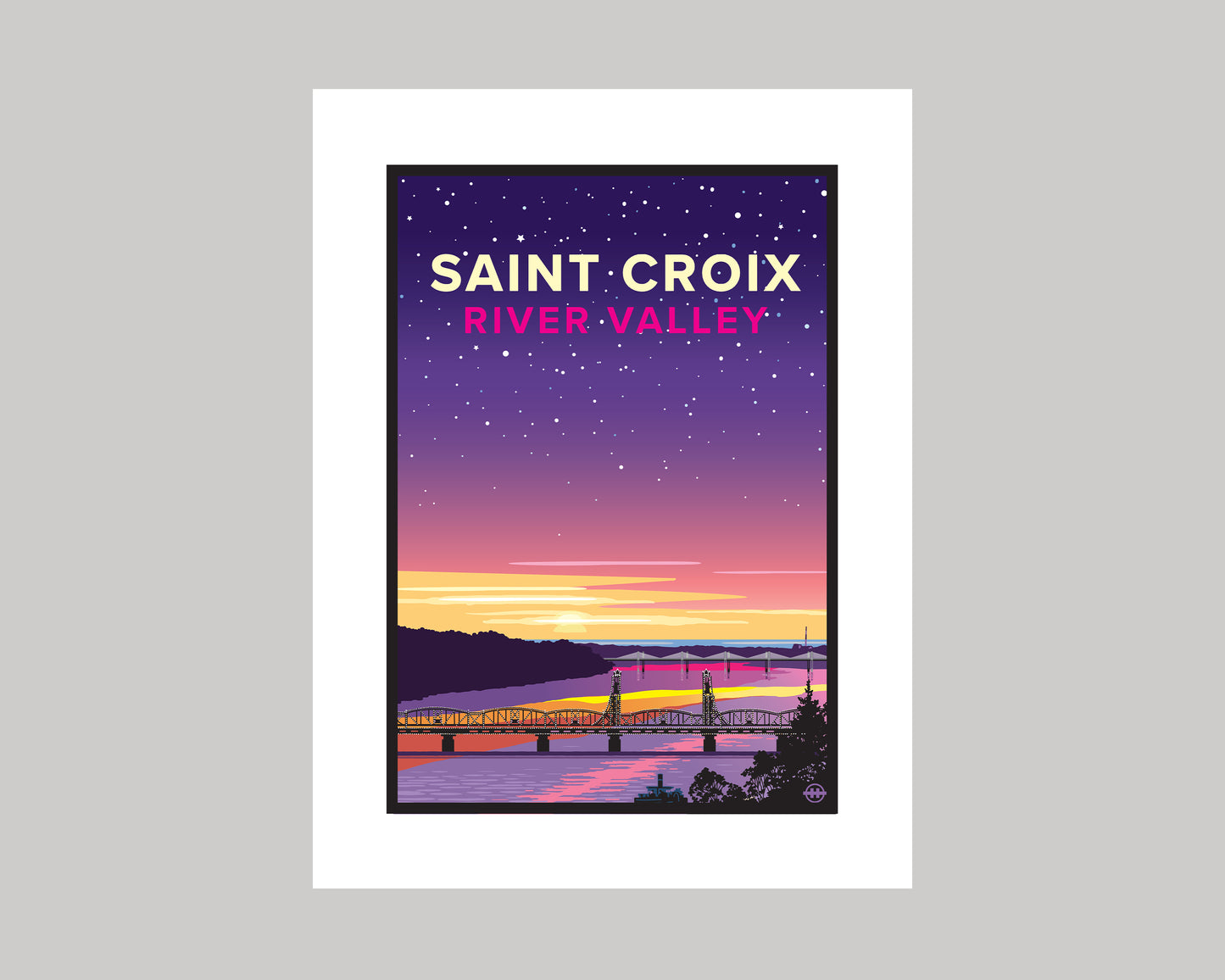 ST. CROIX RIVER VALLEY SUNRISE || MINNESOTA LANDMARK ART PRINT