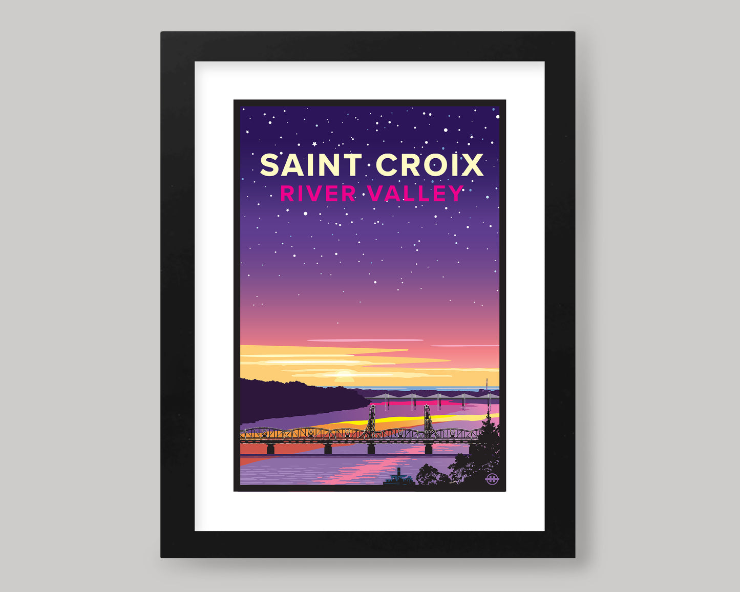 ST. CROIX RIVER VALLEY SUNRISE || MINNESOTA LANDMARK ART PRINT