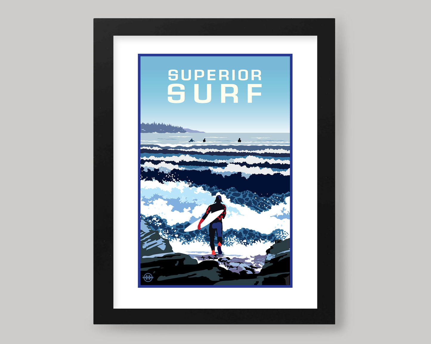 SUPERIOR SURF  || MINNESOTA LANDMARK ART PRINT
