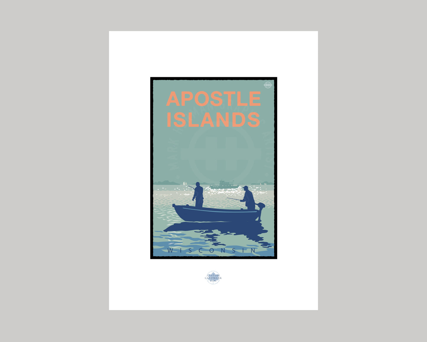 APOSTLE ISLANDS FISHERMEN || WISCONSIN LANDMARK ART PRINT