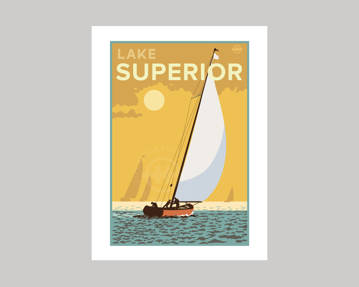 SUPERIOR SAILING AT GOLDEN HOUR || MINNESOTA LANDMARK ART PRINT