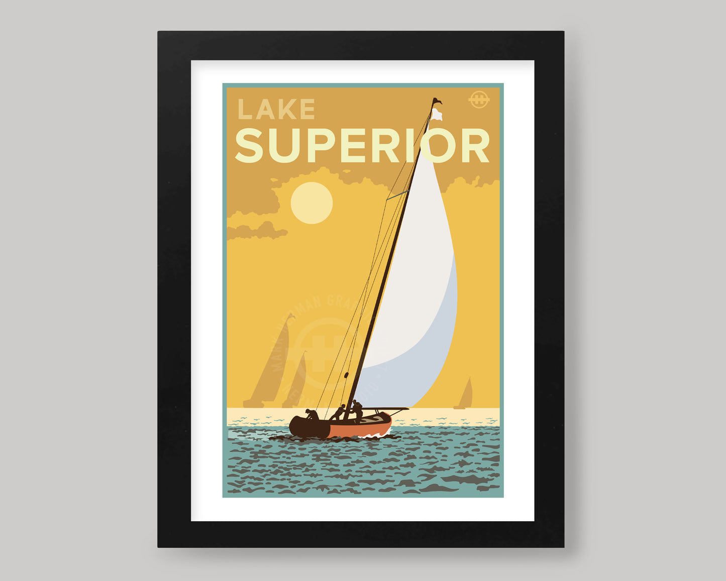 SUPERIOR SAILING AT GOLDEN HOUR || MINNESOTA LANDMARK ART PRINT